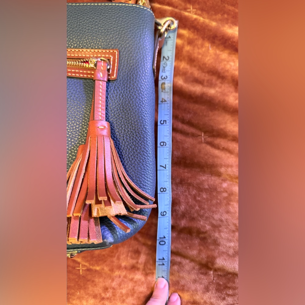 Dooney & Bourke Blue and Tan / Brown Crossbody Bag - Picture 8 of 9